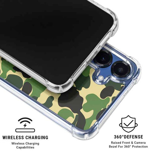 Green Street Camo Galaxy S25 Clear Case